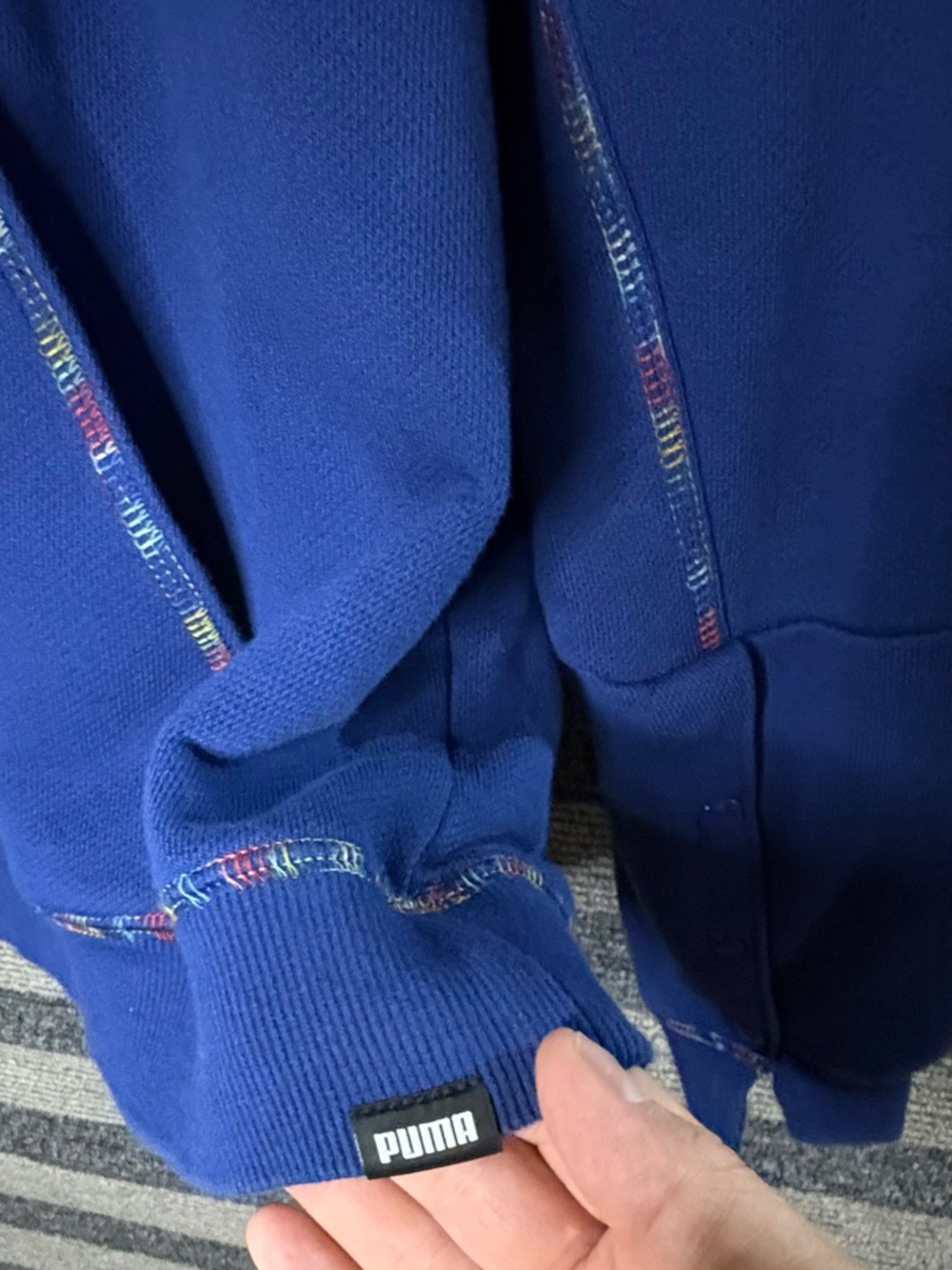 Puma x LaMelo Ball "Rare" Warm Up Hoodie Sweatshirt Elektro Blue Men’s XL - Picture 8 of 12